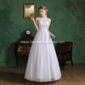 Latest Design Embroidery Lace A Line Bridal Gown Elegant Wedding Dress Gowns For Women Wedding